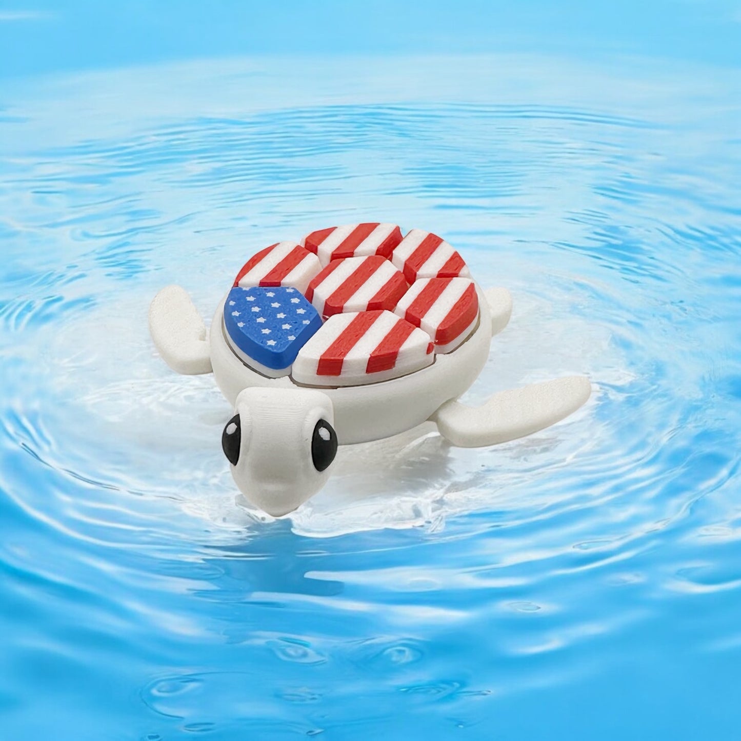 Patriotic Super Clicky Turtle