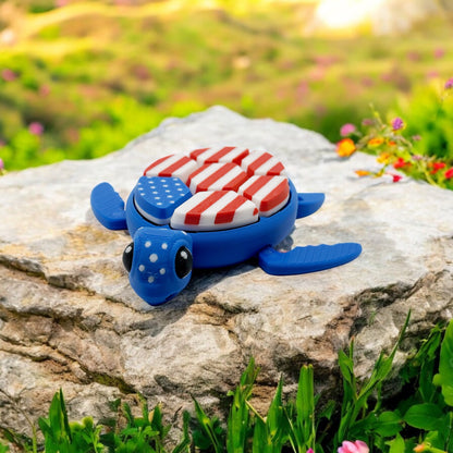 Patriotic Super Clicky Turtle